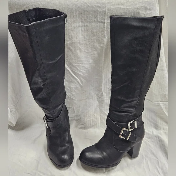 Torrid Black Knee-High Size 8WW Boots - Picture 1 of 6